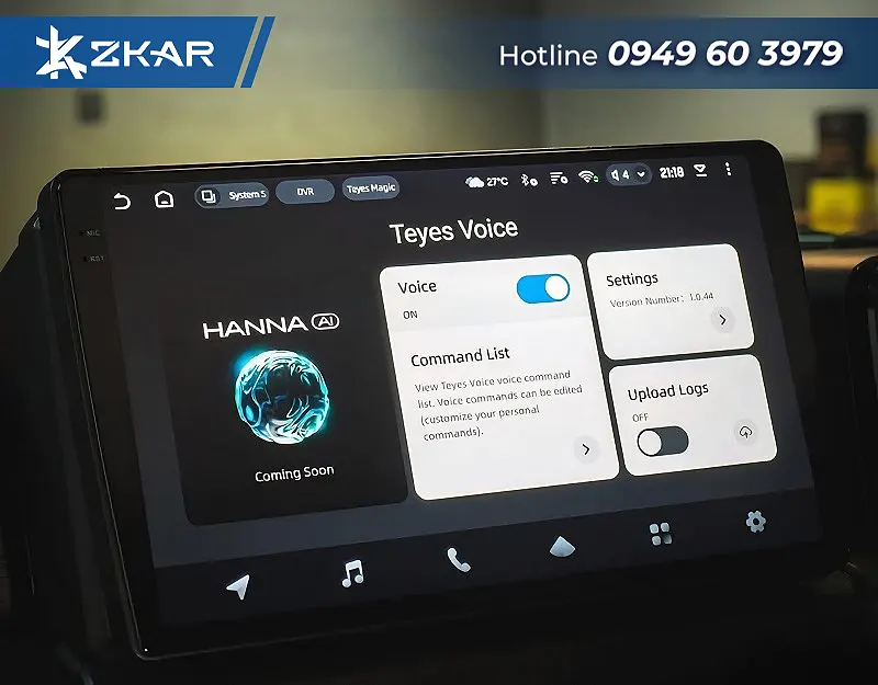 Teyes cc4 pro sở hữu công nghệ ra lệnh bằng giọng nói