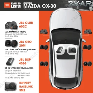 Độ Combo Âm Thanh Cho Xe Mazda CX30