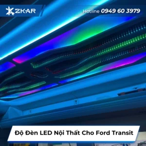 Lắp đèn LED nội thất cho Ford Transit