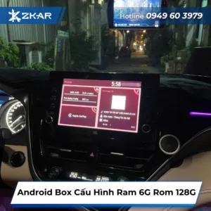 Android Box cho Toyota Camry 2022, cấu hình Ram 6G Rom 128G