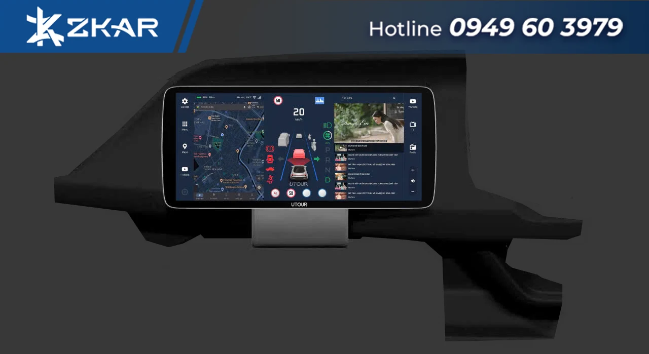 Địa chỉ lắp màn hình ODO ANDROID chính hãng cho VF3 tại TPHCM