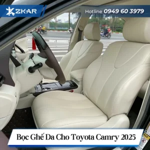 Bọc ghế da Nappa Toyota Camry 2025 - Bền bỉ và sang trọng