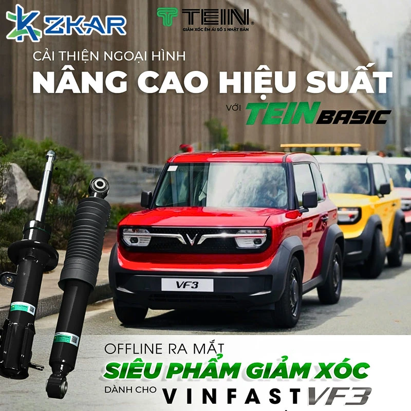 Đặc điểm nổi bật của phuộc giảm xóc cho xe VF3
