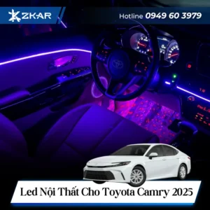 Lắp đặt LED nội thất cho Toyota Camry 2025