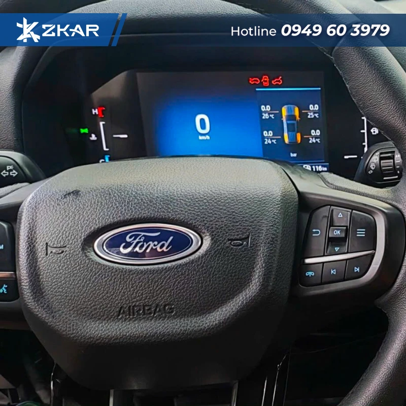 Quy Trình Gắn Cảm Biến TPMS Cho Xe Ford Tại ZKar Auto