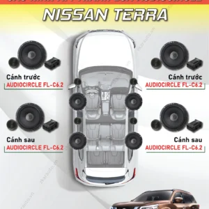 Combo loa Audiocircle xe Nissan Terra