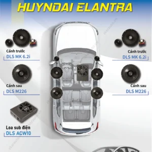 Combo loa cho xe Hyundai Elantra