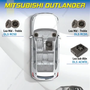 Combo loa DLS cho Mitsubishi Outlander