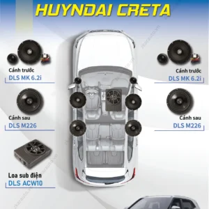 Combo loa DLS cho Hyundai Creta