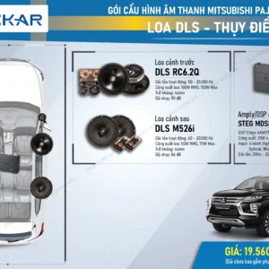 Combo loa DLS cho Mitsubishi Pajero Sport