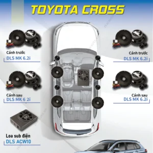 Combo loa DLS cho xe Toyota Cross
