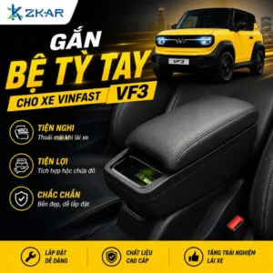 Gắn Bệ Tỳ Tay Cho Xe VinFast VF3