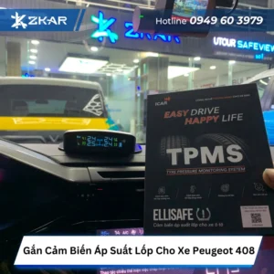 Gắn Cảm Biến Áp Suất Lốp Cho Xe Peugeot 408