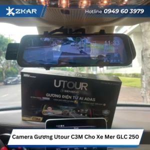 Gắn Camera Hành Trình Gương Utour C3M Xe Mer GLC 250