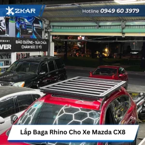 Lắp Baga Mui Rhino Cho Xe Mazda CX8