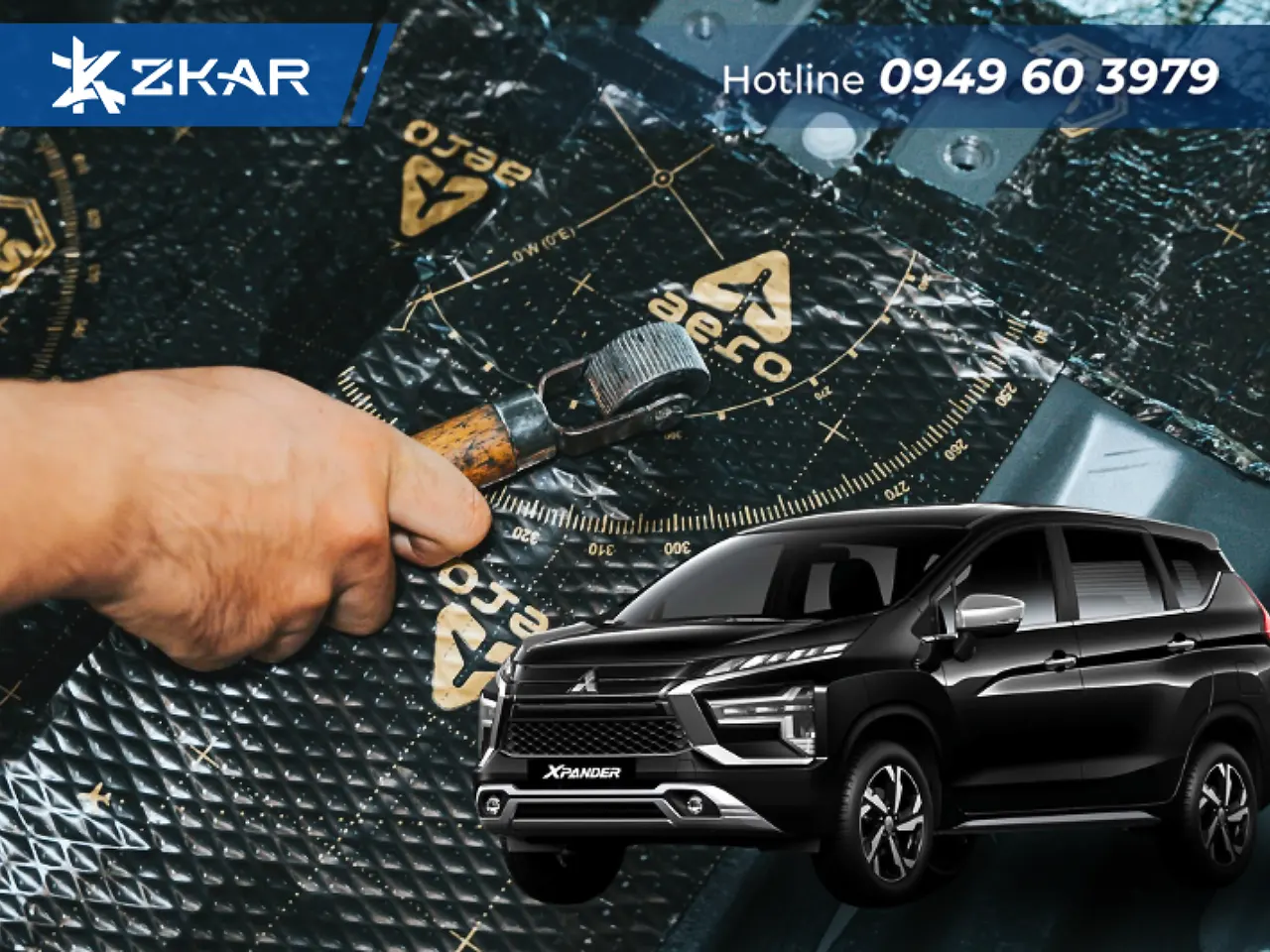 Cách âm chống ồn cho Mitsubishi Xpander