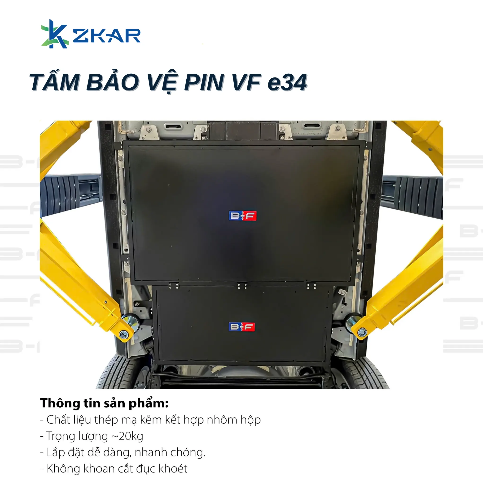 Lợi ích khi sử dụng tấm bảo vệ pin cho VF e34