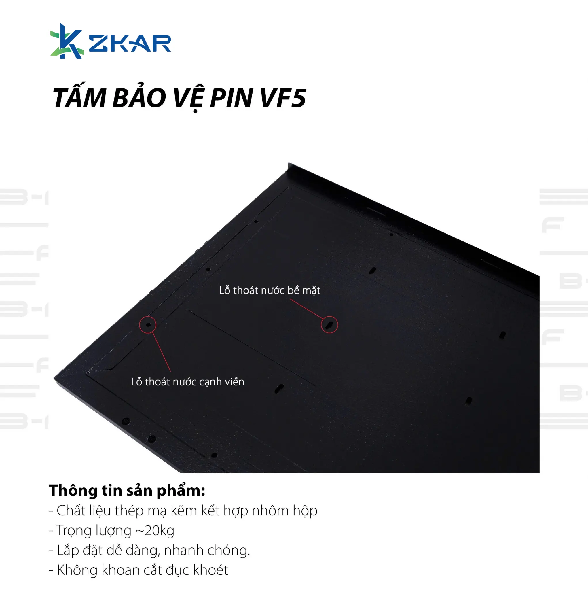 Lợi ích khi sử dụng tấm bảo vệ pin cho VF5
