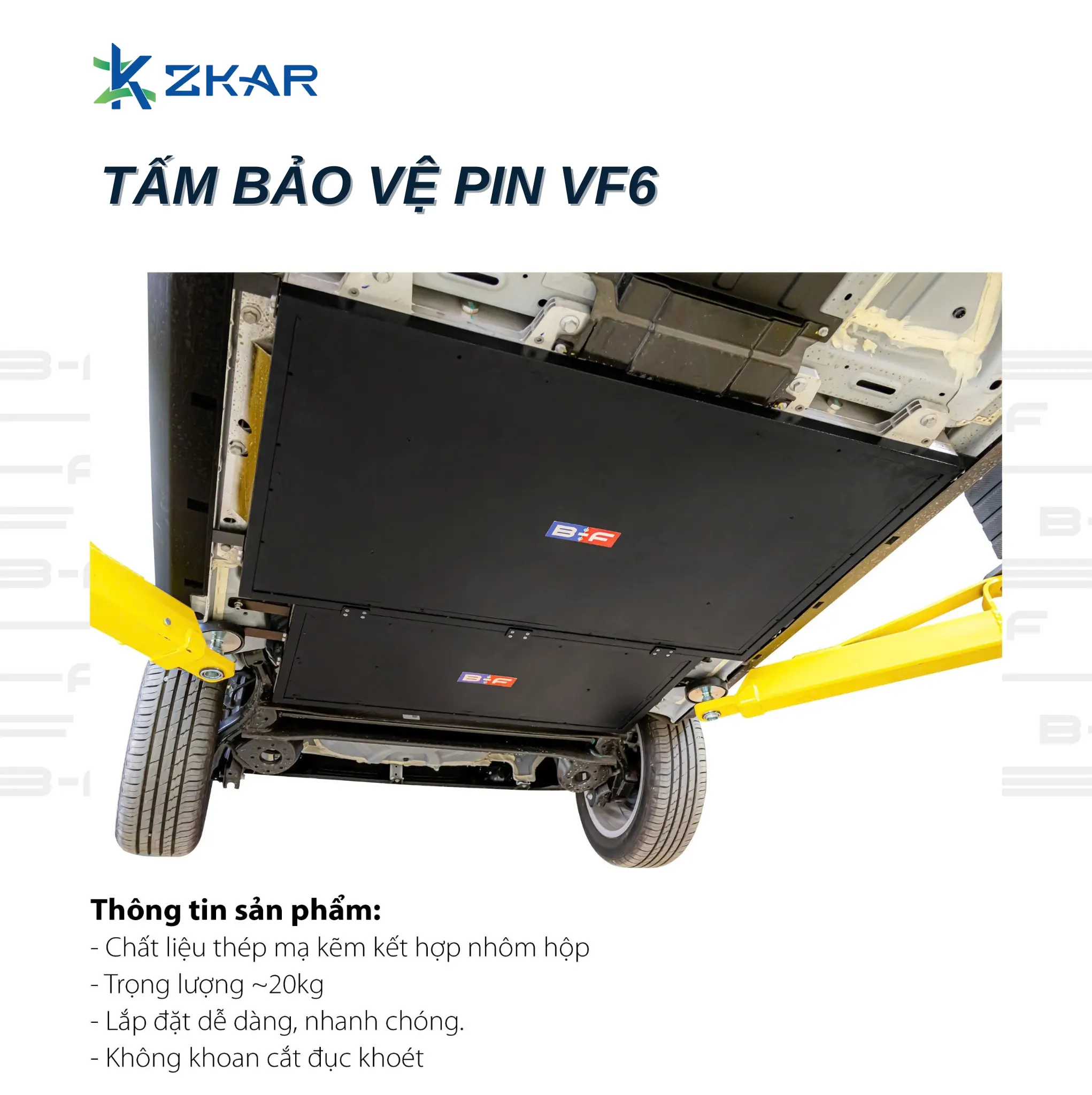 Địa chỉ lắp tấm bảo vệ pin uy tín cho Vinfast VF6 tại TP.HCM