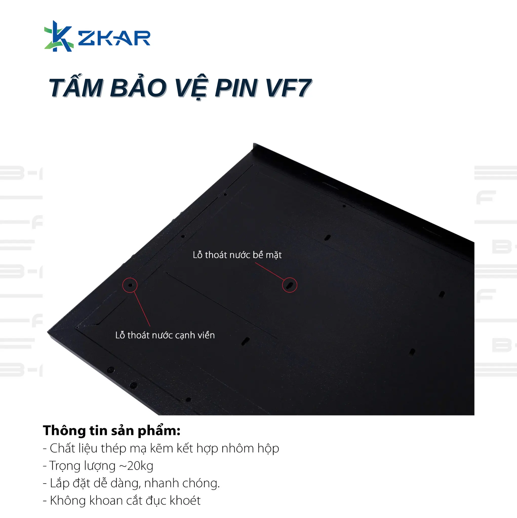 Lợi ích khi sử dụng tấm bảo vệ pin cho VF7