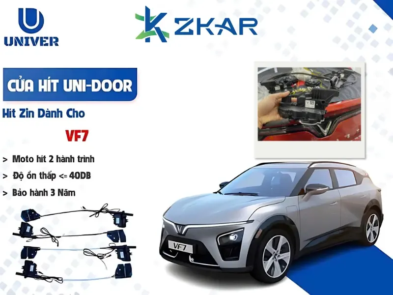 Giá độ cửa hít uni-door cho Vinfast VF7 tại Sài Gòn