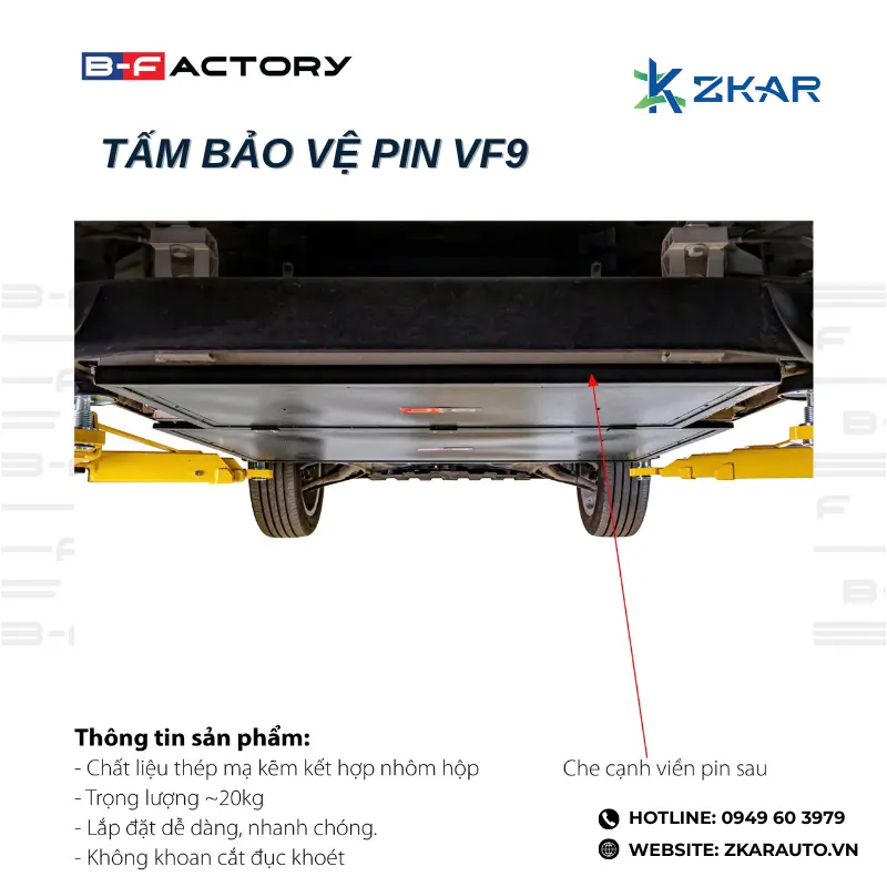 Tấm Bảo Vệ Pin Cho Vinfast VF9