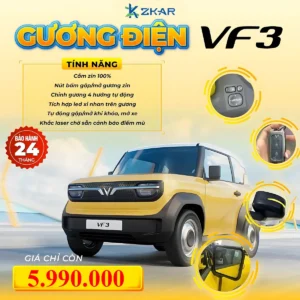 Gương Điện Vinfast VF3 - Chính Hãng ✓ Lắp Đặt Tận Nơi TPHCM
