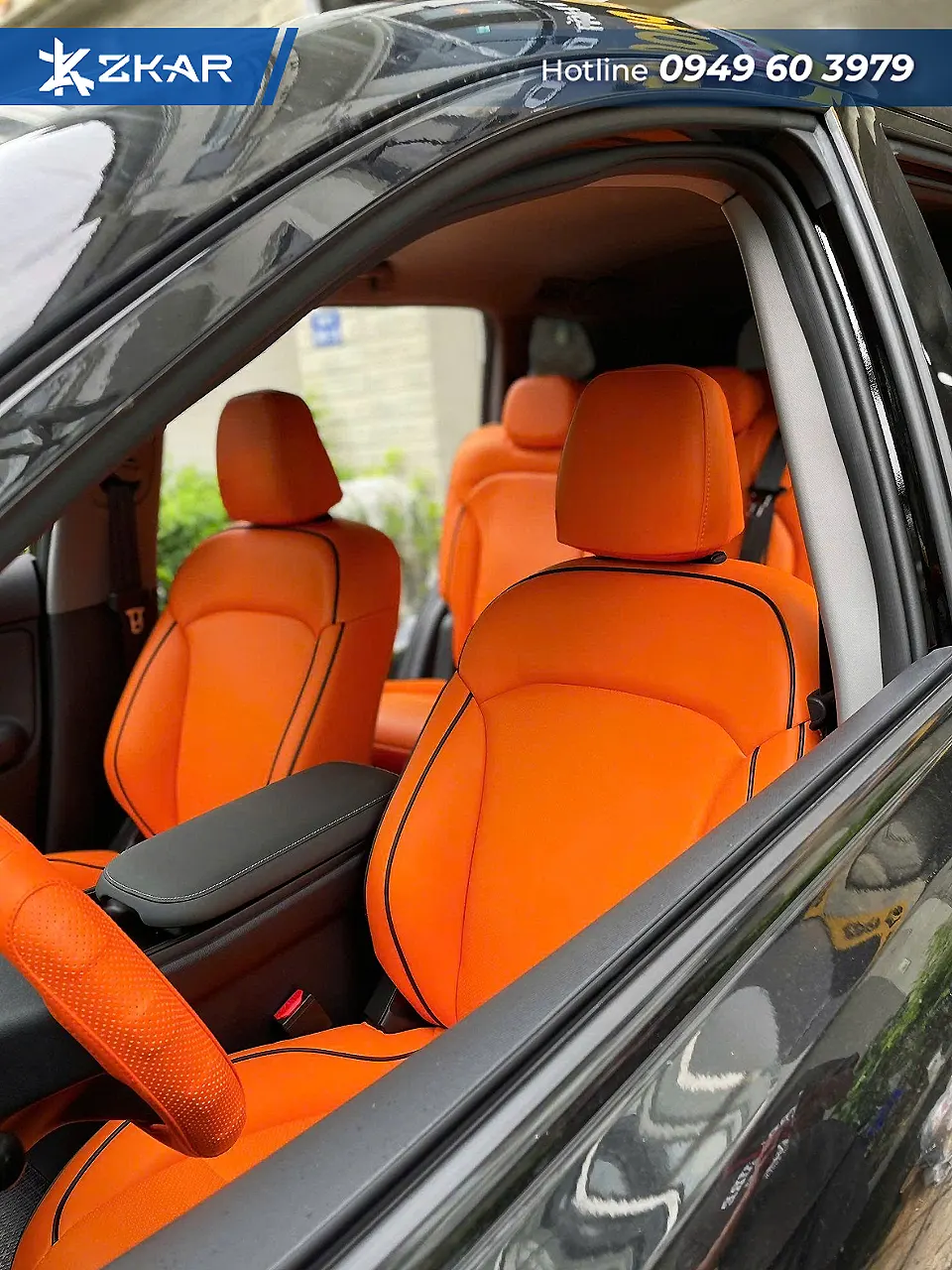 Bọc ghế da nappa cho xe điện limo green