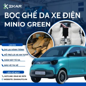 Bọc Ghế Da Cho Xe Điện VinFast Minio Green