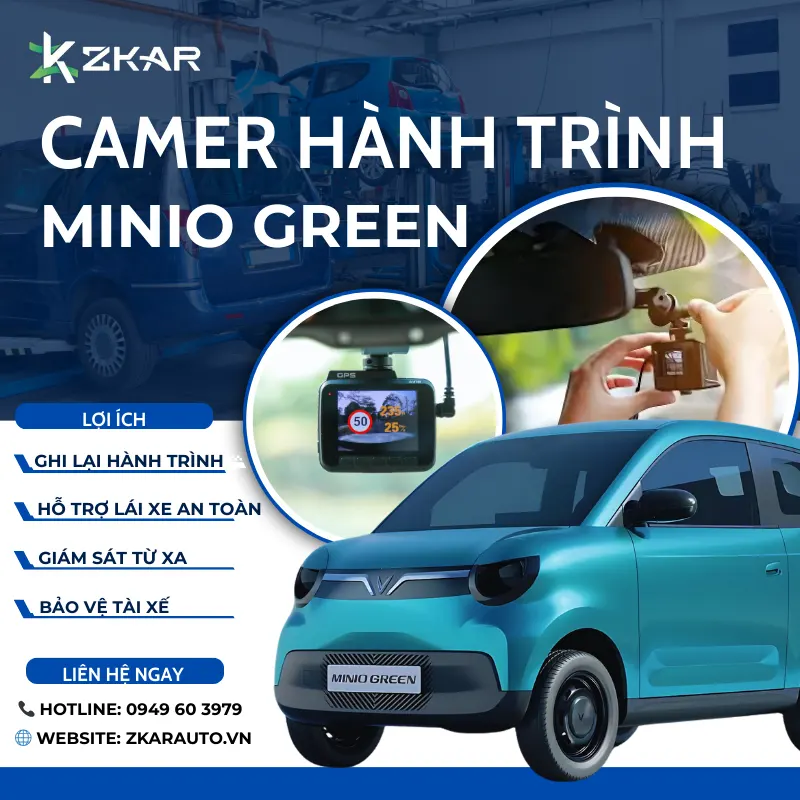 Lắp Camera Hành Trình Cho Minio Green