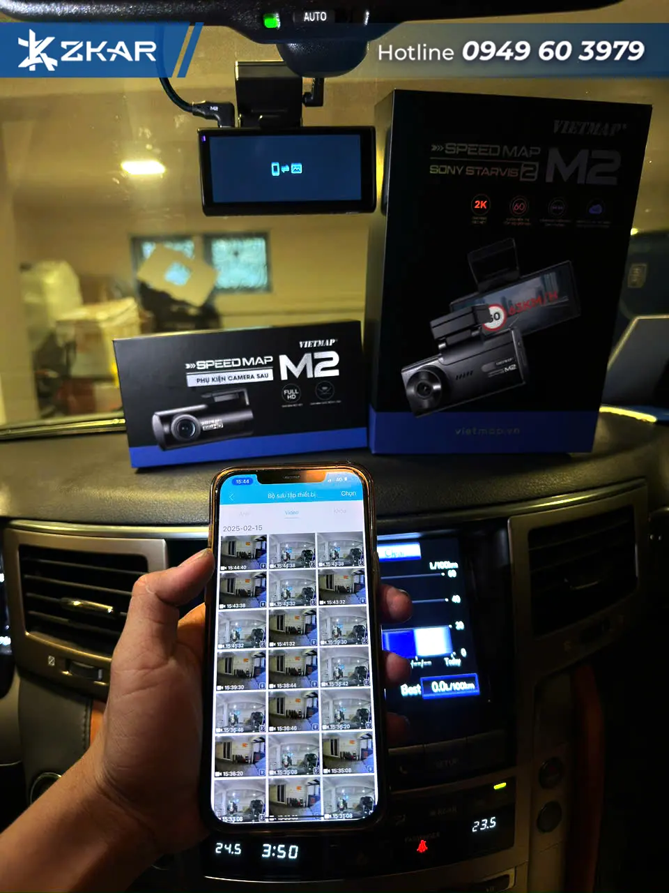Camera hành trình M2 tại ZKar Auto