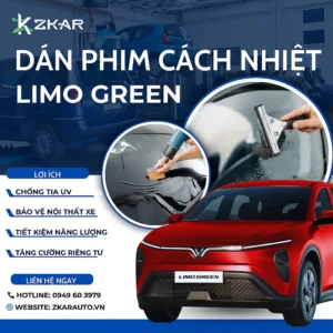 Dán Phim Cách Nhiệt Cho Xe Điện Vinfast Limo Green