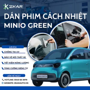 Dán Phim Cách Nhiệt Cho Xe Điện Vinfast Minio Green