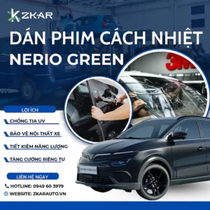 Dán Phim Cách Nhiệt Cho Xe Điện Vinfast Nerio Green