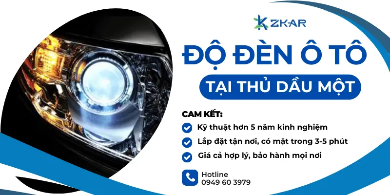 Độ Đèn Ô Tô Tại Thủ Dầu Một