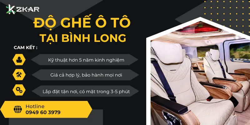 Độ Ghế Ô Tô Tại Bình Long