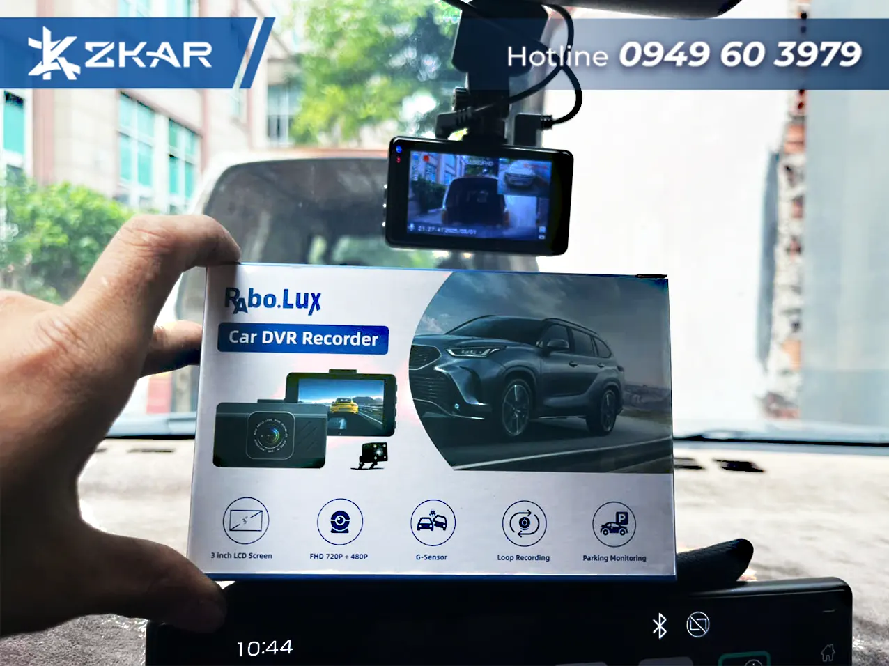Camera Hành Trình Rabo Lux Xe Innova Tại Đồng Xoài