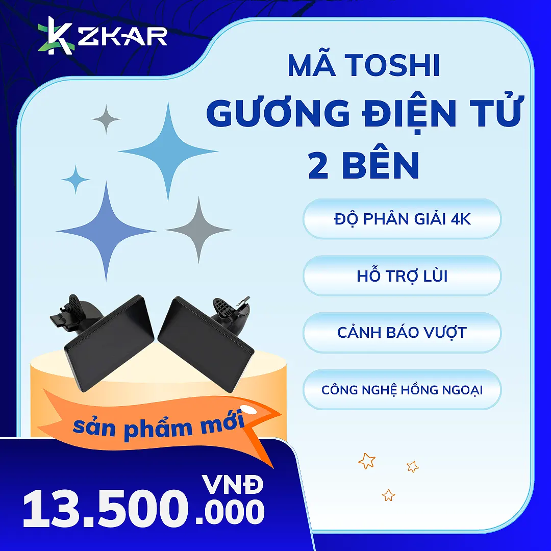 Tại Sao Nên Lắp Mã TOSHI Gương Điện Tử 2 Bên Ô Tô