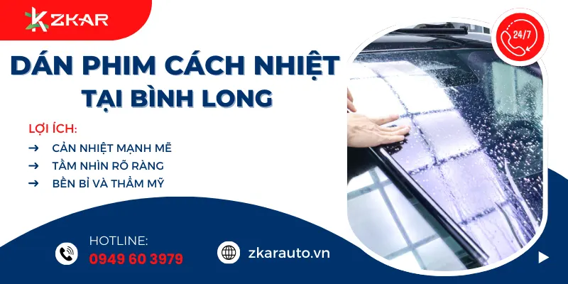 Dán Phim Cách Nhiệt Ô Tô Tại Bình Long