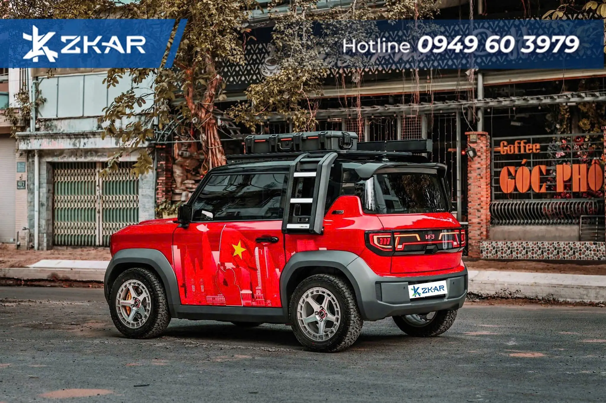 Bảng Giá Cánh Lướt Gió| Đuôi Gió Xe Điện VinFast VF3 Tại ZKar Auto