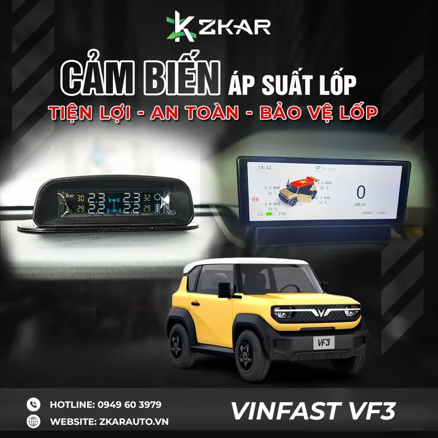 Cảm Biến Áp Suất Lốp (TPMS) Xe Điện VF3