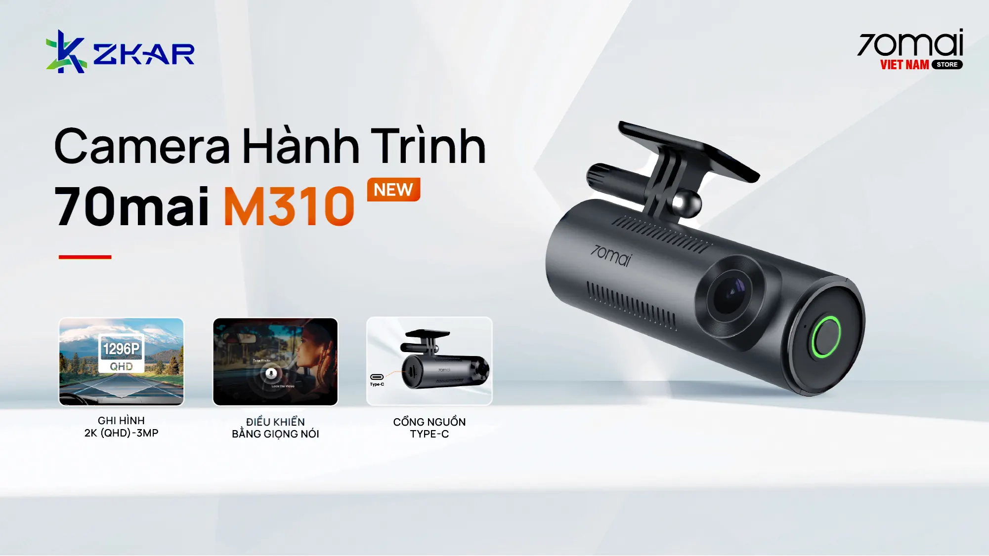 Tổng Quan Về Camera Hành Trình 70mai M310 Ghi Hình 2K Sắc Nét