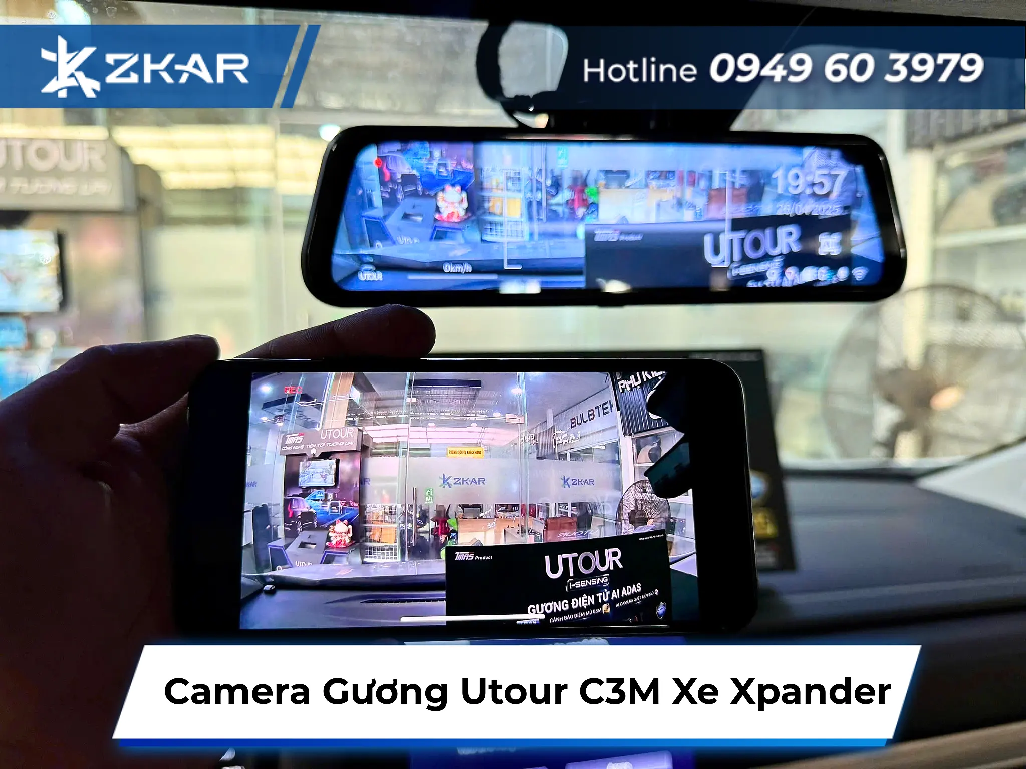 Camera Gương Utour C3M Cho Xe Xpander