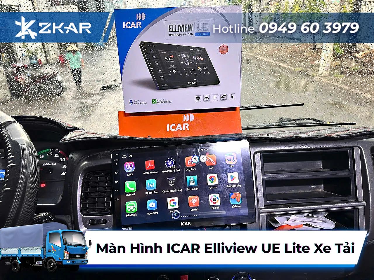 Màn Hình ICAR Elliview UE Lite Cho Xe Tải
