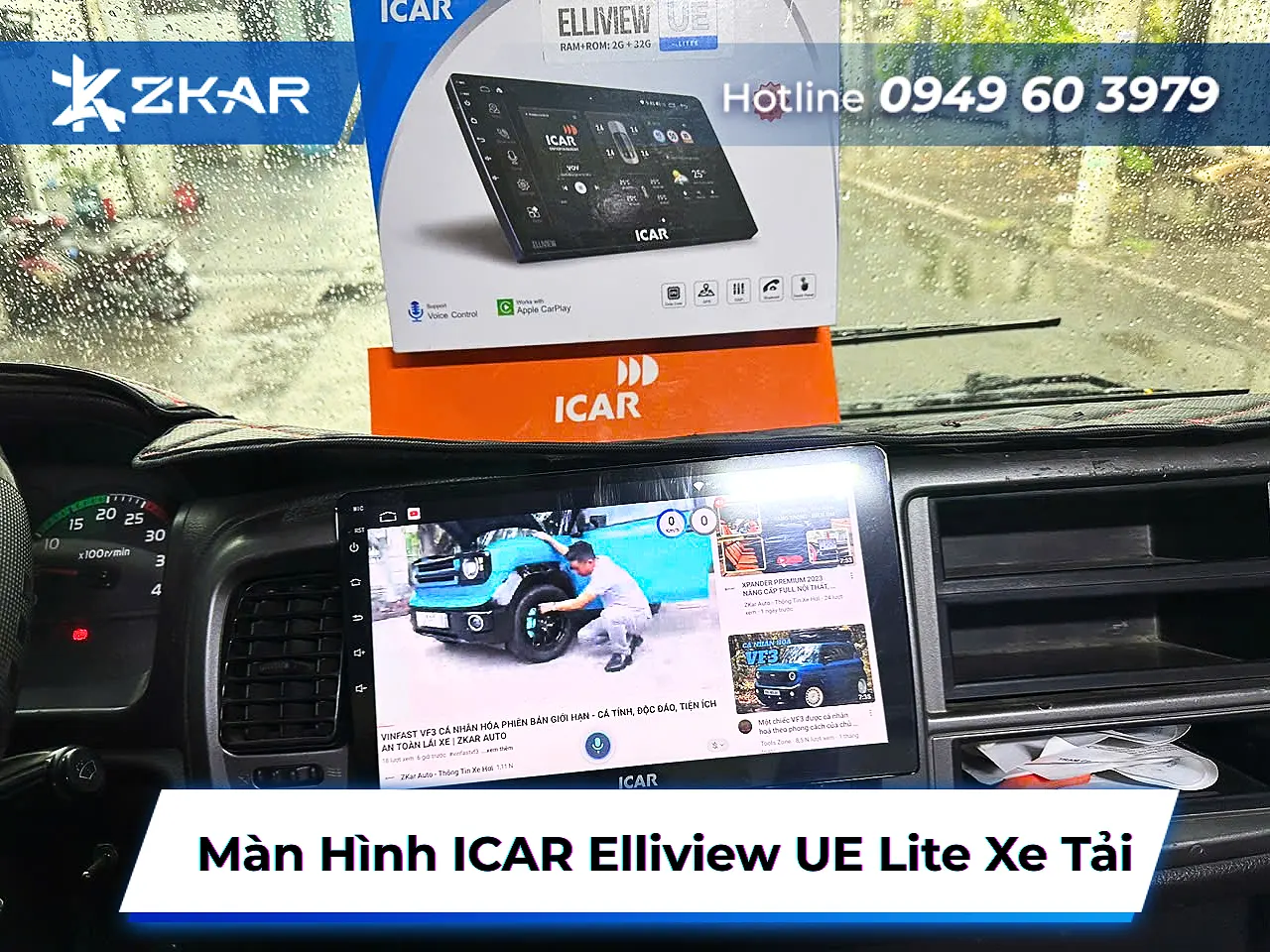 Địa Chỉ Lắp Màn Hình ICAR Elliview UE Lite Cho Xe Tải Uy Tín Tại TP.HCM