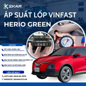 Lắp Cảm Biến Áp Suất Lốp Cho Xe Điện Vinfast herio green