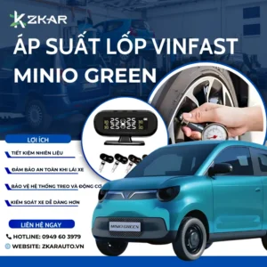 Lắp Cảm Biến Áp Suất Lốp Cho Xe Điện Vinfast Minio Green