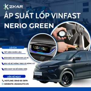 Lắp Cảm Biến Áp Suất Lốp Cho Xe Điện Vinfast nerio green