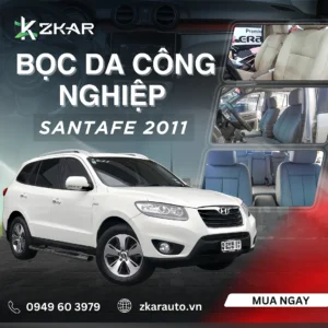 Bọc Da Công Nghiệp Cho Santafe 2011