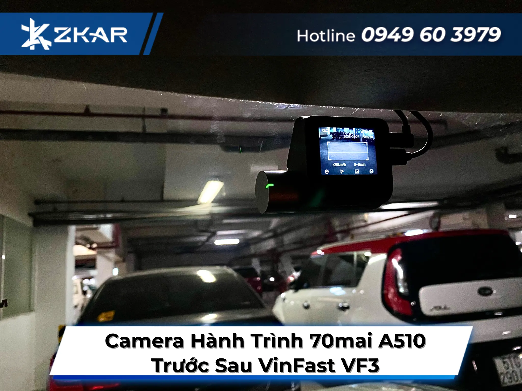 Địa Chỉ Lắp Camera Hành Trình 70mai A510 Trước Sau VF3 Uy Tín Tại TP.HCM